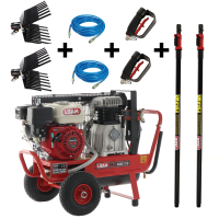 KIT HOBBY 2 Op&eacute;rateurs Motocompresseur Lisam LM 500/10 + 2 Peignes vibreurs MG Magnesium + 2 perches AT02