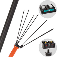 Jolly Italia V34 - Peigne vibreur électrique 186 cm à batterie au lithium 2x 18V 9Ah - Perche fixe - 2 en 1