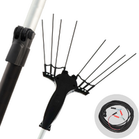 Volpi Olytech Super Power 555L - Peigne vibreur électrique 210/300 cm à batterie de type automobile avec câble inclus - Perche télescopique
