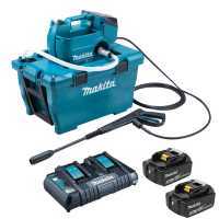 Nettoyeur haute pression &agrave; batterie avec cuve Makita DHW080ZK - 2x 18V 5Ah