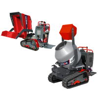 Brouette &agrave; moteur sur chenilles AgriEuro Top-Line RAPTOR 7800 HEDT 4.0 - Honda GXe390 - Avec pelle + b&eacute;tonni&egrave;re