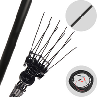 Aima Twist Plus 2.0 - Peigne vibreur &eacute;lectrique 230/330 cm &agrave; batterie de type automobile avec c&acirc;ble inclus - Perche fixe + Rallonge