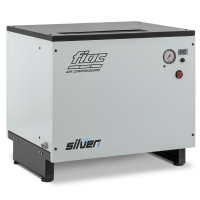 Fiac Light Silver LS 4 10 400/50 CE - Compresseur triphasé à vis silencieux - Moteur 4,5 CV