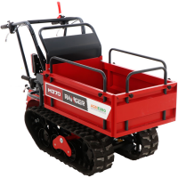 Brouette motoris&eacute;e &agrave; chenilles extensible Ranger  M370-E - Moteur Honda GX160 - D&eacute;marrage &eacute;lectrique
