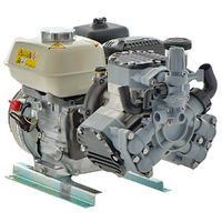 Motopompe de pulv&eacute;risation thermique Comet MTP P40/20 SC 4T - moteur Honda GP 160 - version pour acides et produits chimiques