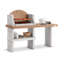 Palazzetti Vasto - Barbecue &agrave; bois et charbon en ma&ccedil;onnerie