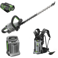 Taille-haie EGO HTX 6500 avec sac &agrave; dos porte-batterie BHX 1000 56V - 5Ah