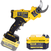 S&eacute;cateur &eacute;lectrique de taille Stanley SFMCPP32M1-QW - Batterie de 20V/4Ah - Diam&egrave;tre de coupe 32 mm