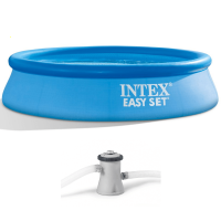 Intex Easy Set 28108NP - &Oslash;244x61 cm - Piscine gonflable + Pompe filtre
