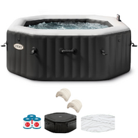 Intex Octogonale Jet & Bubble Deluxe 28458EX - Ø201x71 cm - Spa gonflable à hydromassage