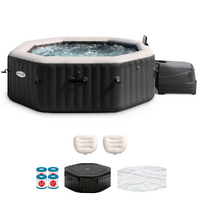 Intex Octogonale Jet &amp; Bubble Deluxe 28462EX - &Oslash;218x71 cm - Piscine hydromassage spa