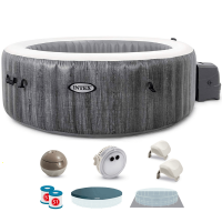 Intex Ronde Greywood Deluxe 28440EX - Ø196x71 cm - Piscine hydromassage spa