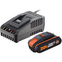 Starter Kit Worx batterie 20V 2Ah et chargeur RAPIDE