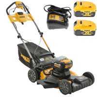 Tondeuse &agrave; gazon sur batterie DeWalt DCMWSP564N-XJ - 2 BATTERIES DE 18V 5AH