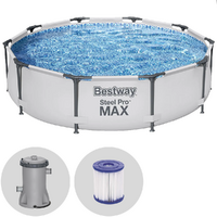 Bestway Steel Pro Max 56408 - &Oslash;305x76 cm - Piscine ronde + pompe de filtration 16 W