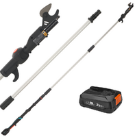 Gardena HighCut 360/18V P4A - Sécateur électrique de taille sur perche - 18V 2Ah - Diamètre de coupe 28 mm