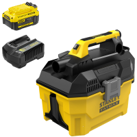 Stanley V20 SFMCV002B-XJ - Aspirateur solides et liquides portatif &agrave; batterie - 18V 4,0Ah
