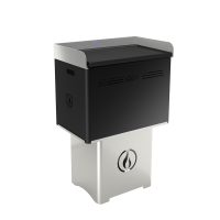 Linea VZ QBY Nero (noir) - Barbecue pyrolytique &agrave; pellets portable