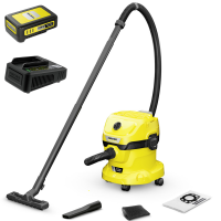 Karcher WD 2-18 - Aspirateur multifonction - Bidon 12 L - 18 V - 2,5 Ah