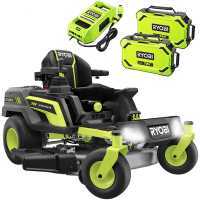 Ryobi ZTRX107 - Tracteur tondeuse sur batterie rayon de braquage z&eacute;ro -  72V/20Ah - coupe de 107cm - 2en1