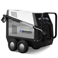 Idromatic Astra 150.15 - Nettoyeur haute pression &agrave; eau chaude triphas&eacute; - pompe en laiton