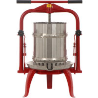 Baesso F25 Inox -Pressoir &agrave; vis pour fruits et l&eacute;gumes 20 L &ndash; Cage en acier inoxydable