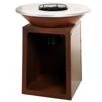 RoyalFood COR-4000 - Barbecue &agrave; bois en corten