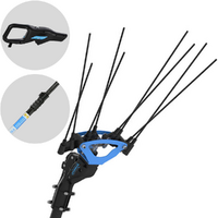 Campagnola Icarus V1 58 - Perche en carbone de 150-220 cm - Peigne vibreur électrique