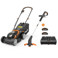 WORX twin pack WG927E - Tondeuse à gazon et coupe-bordure à batterie - 40V - 2x 2Ah