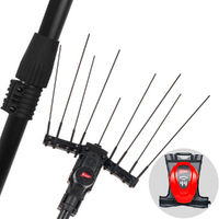 Brumi Special 12V - Peigne vibreur électrique 235/315 cm à batterie dorsale 12 V 44 Ah - Perche télescopique en aluminium
