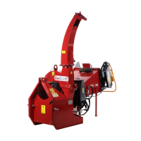 GeoTech Pro WS52RS - Broyeur de branches à tracteur - Avec rouleaux d'entraînement à commande hydraulique