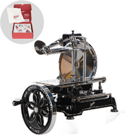 Berkel B114 Noire - Trancheuse à volant - Lame en acier chromé de 320 mm