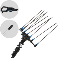 Campagnola Hercules 6 ECO Plug-in - Perche en aluminium - 205 - 275 cm - Peigne vibreur &eacute;lectrique &agrave; batterie