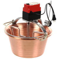NuovaFac Cuoca Automatica &agrave; induction - Chaudron &eacute;lectrique en cuivre martel&eacute; - 14L - 30W
