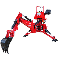 GeoTechPro BHF 195 - Pelle r&eacute;tro fixe pour tracteur