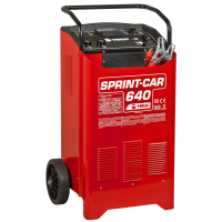 Helvi sprint CAR 640 - Chargeur de batterie et d&eacute;marreur sur chariot - 12/24V