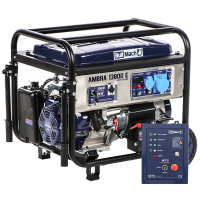 BullMach AMBRA 13800 E - Groupe &eacute;lectrog&egrave;ne sur chariot &agrave; essence avec AVR 10 Kw monophas&eacute; - Cadran ATS inclus