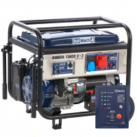 BullMach AMBRA 13800 E-3 - Groupe &eacute;lectrog&egrave;ne sur chariot &agrave; essence avec AVR 10 kW - Continue 9 kW Triphas&eacute; + ATS