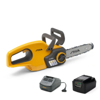 Stiga CS 100e Kit - Tronçonneuse à batterie 20 V 4 Ah - Guide de 25 cm