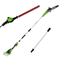 Greenworks GD40PSH - Élagueuse - Taille-haie sur perche de rallonge - SANS BATTERIE NI CHARGEUR