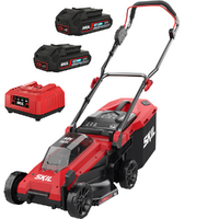 PROMO - Skil 0130 BA - Tondeuse &agrave; gazon sans fil - 2x20V/2ah - Coupe 34 cm