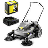 Karcher KM 70/25 C Bp 2SB - Balayeuse &agrave; batterie - 5Ah 36V - avec bac de ramassage