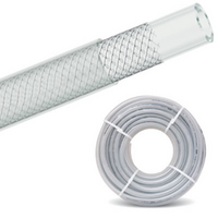 Tuyau Aspiration et Refoulement Cristal Tress&eacute; transparent  &Oslash; 10 mm - 5m
