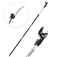 Fiskars UP86 - Coupe-branches t&eacute;lescopique professionnel - perche de 240/400&nbsp;cm + scie de 45&nbsp;cm - &Oslash;&nbsp;32&nbsp;mm