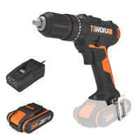 Worx WX370 - Visseuse perceuse &agrave; percussion sur batterie - 20V/2Ah