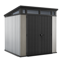 Keter Artisan gris - Abri de jardin - Avec porte double battant - 214x218x226 cm