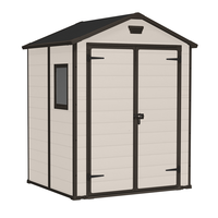 Keter Manor beige - Abri de jardin - Avec fen&ecirc;tre lat&eacute;rale - 185x152x226 cm