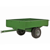 Francini FQ4 - Remorque en acier pour tracteur tondeuse - 120x90(h 25 cm)