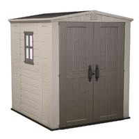 Keter Factor beige - Abri de jardin - Avec fen&ecirc;tre lat&eacute;rale  - 178x195.5x208 cm