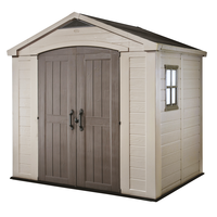 Keter Factor beige - Abri de jardin - Avec fen&ecirc;tre lat&eacute;rale - 256.5x182x243 cm